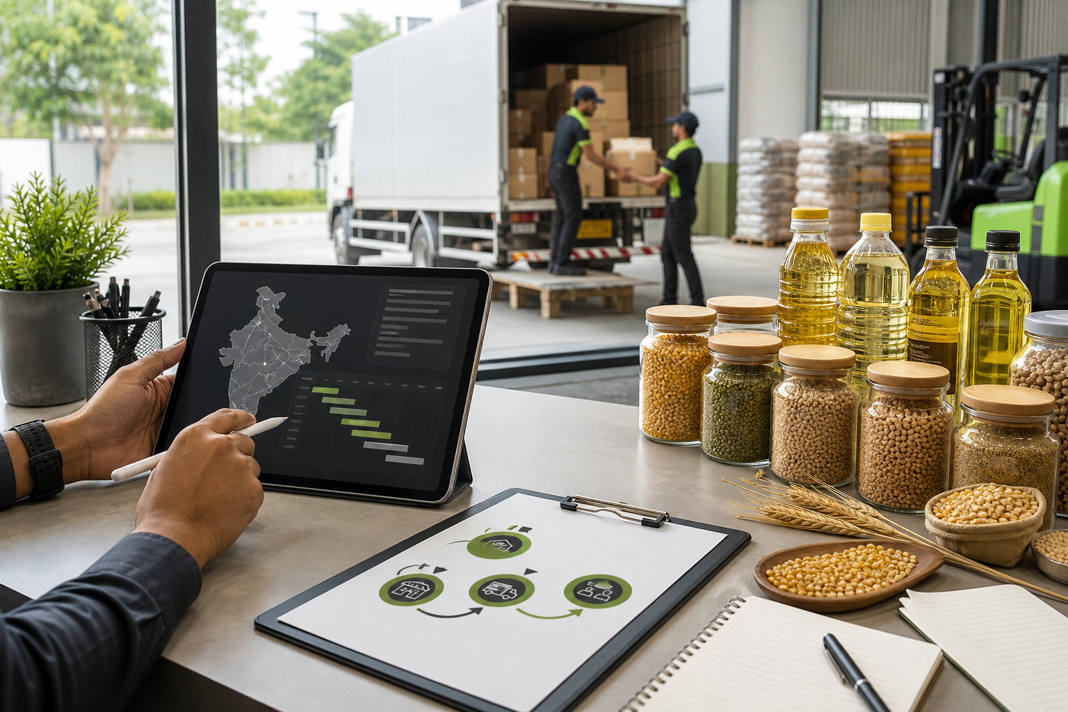 Agro supply chain planning and dispatch coordination